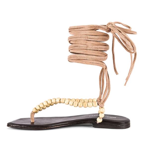 Jeffrey Campbell Xeniah Sandal in Natural Size 6 - Picture 3 of 7